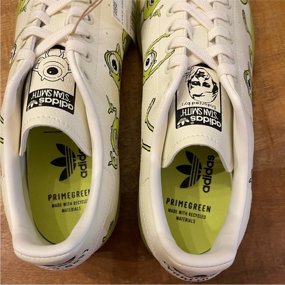 adidas Monsters inc White and Green sneakers with box - Picture 4 of 12